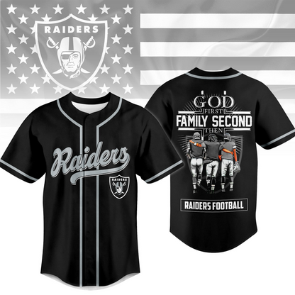 LV x NFL God First, Family Second – Faith & Brotherhood Football Jersey