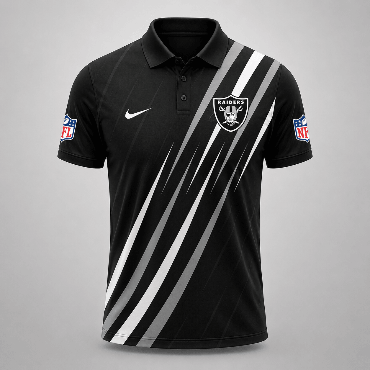 LV x NFL Premium Athletic Stripe Polo Shirt