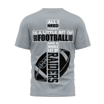 LV x NFL Whole Lot of Football Christian Cross 3D Shirt