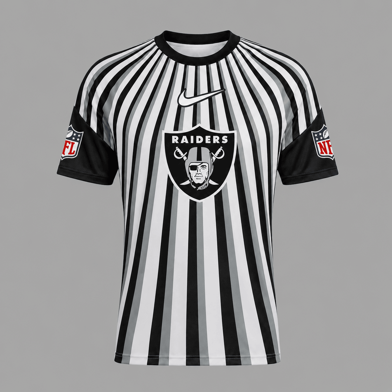 LVR Premium NFL Men’s Athletic Vertical Stripe T-Shirt