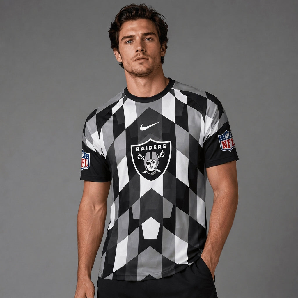 LVR x Premium NFL Geometric Fan Performance T-Shirt