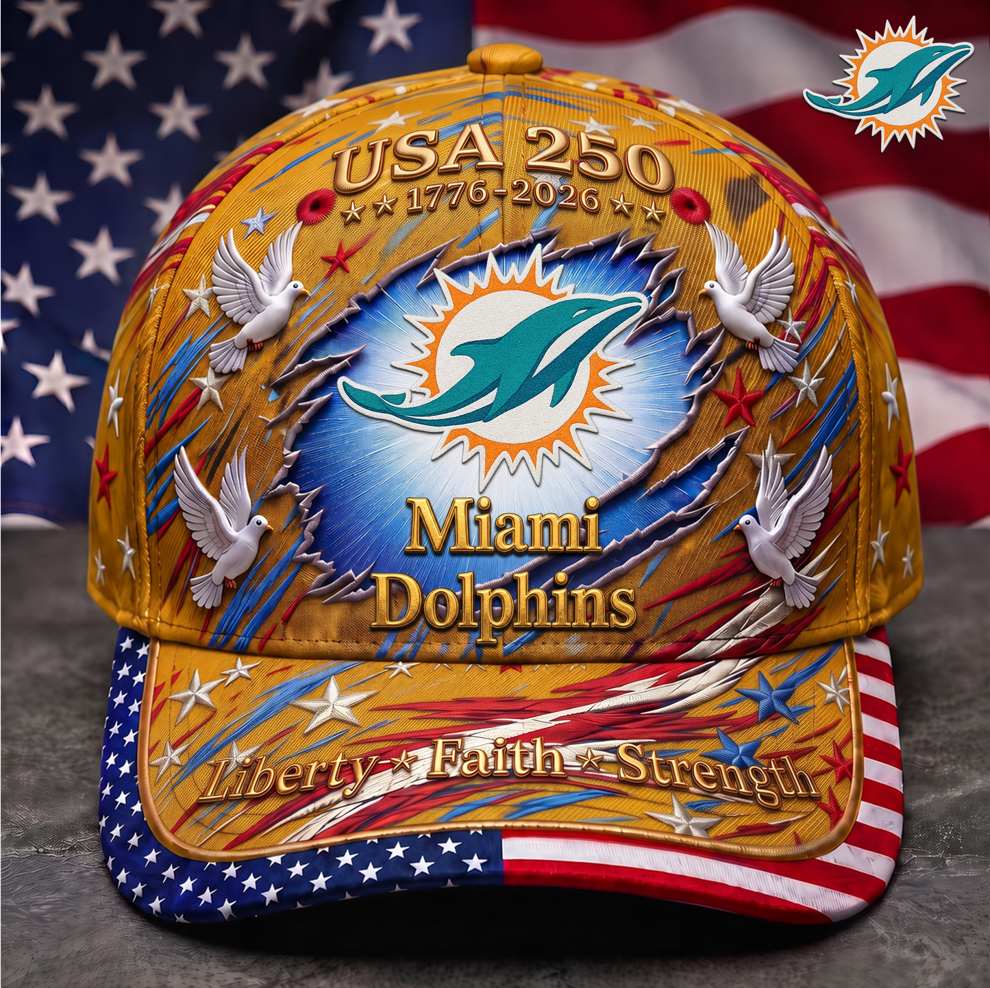 Premium NFL x MD 250 Years Anniversary Of Freedom Cap V4  260626