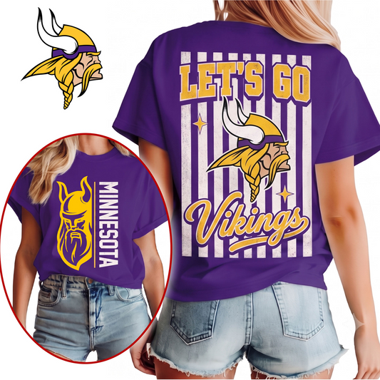 MIN x NFL Premium Victory Stripe 3D Shirt
