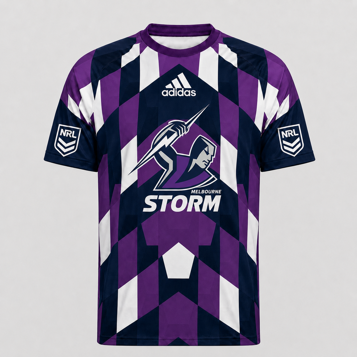 MS x NRL Premium Geometric Fan Performance T-Shirt