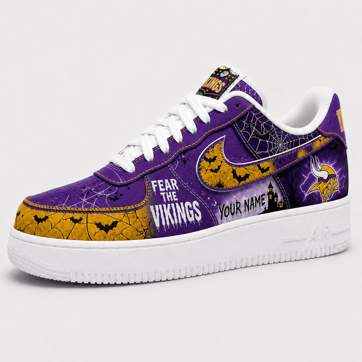 MV x Premium NFL Fear The Team Halloween AF1 Sneakers