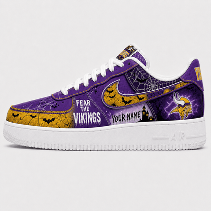 MV x Premium NFL Fear The Team Halloween AF1 Sneakers