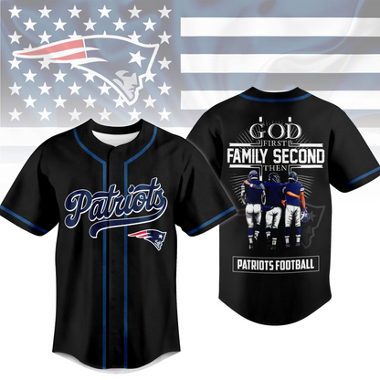 NE x NFL God First, Family Second – Faith & Brotherhood Football Jersey