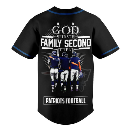 NE x NFL God First, Family Second – Faith & Brotherhood Football Jersey