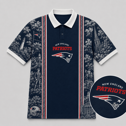 MIN x NFL Heritage Cityscape Polo Shirt for Loyal Fans