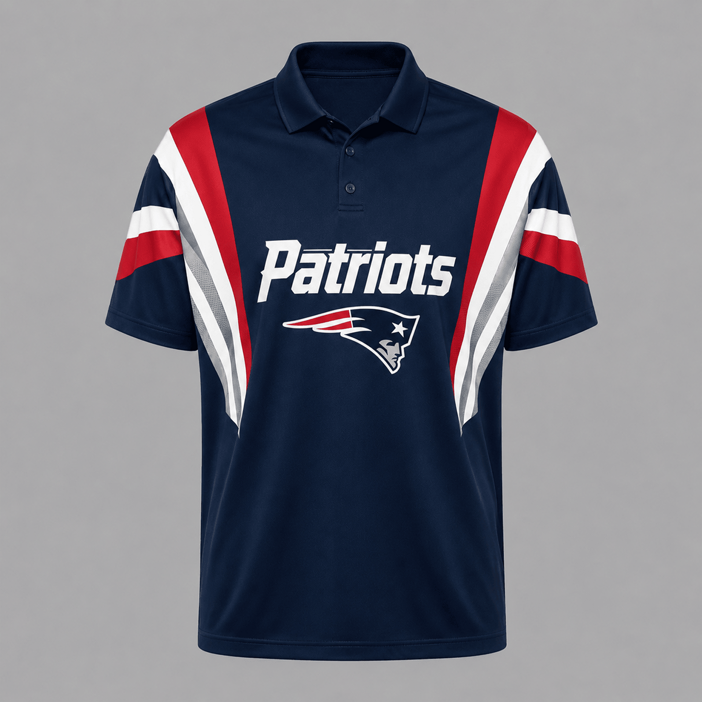 NE x NFL Sleeve Collared Sports Polo Shirt