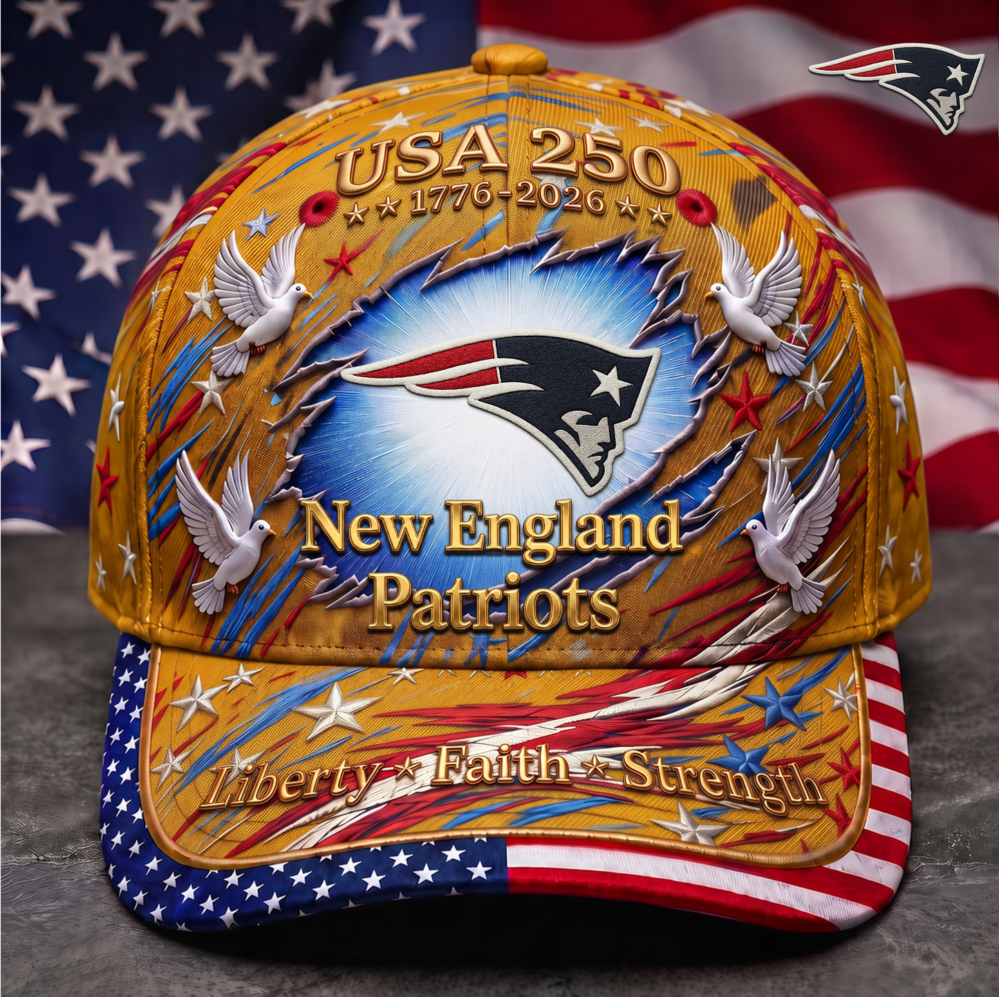 Premium NFL x NEP 250 Years Anniversary Of Freedom Cap V4  260626