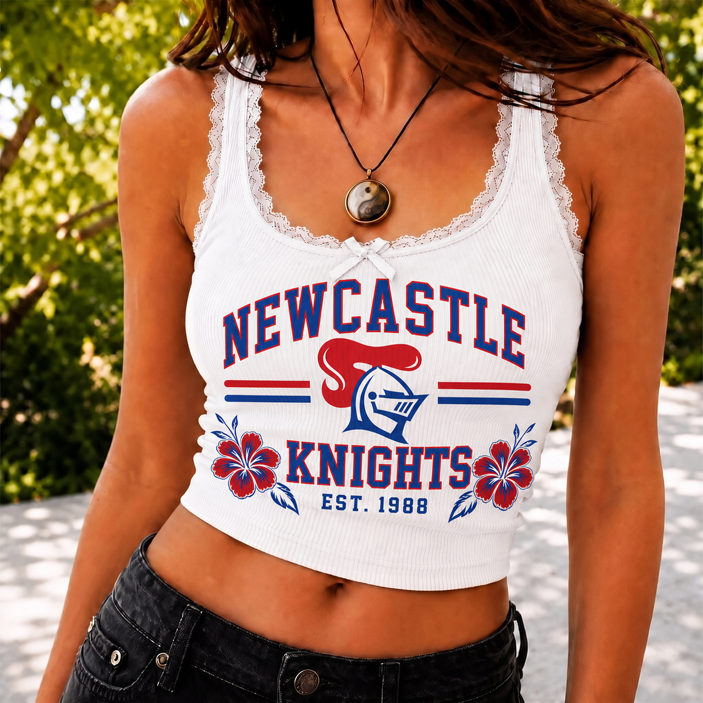 NEW x NRL Game Day Lace Tank Top Shirt