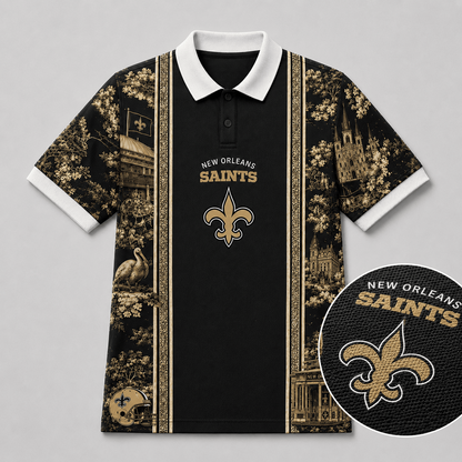NE x NFL Heritage Cityscape Polo Shirt for Loyal Fans