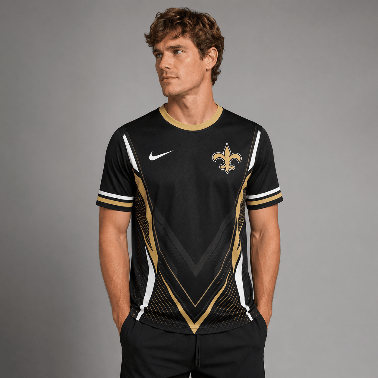 NOS x NFL Custom Name Number Personalized Athletic T-Shirt