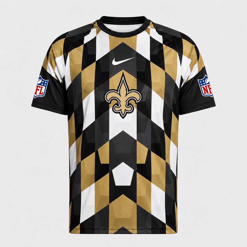 NOS x Premium NFL Geometric Fan Performance T-Shirt