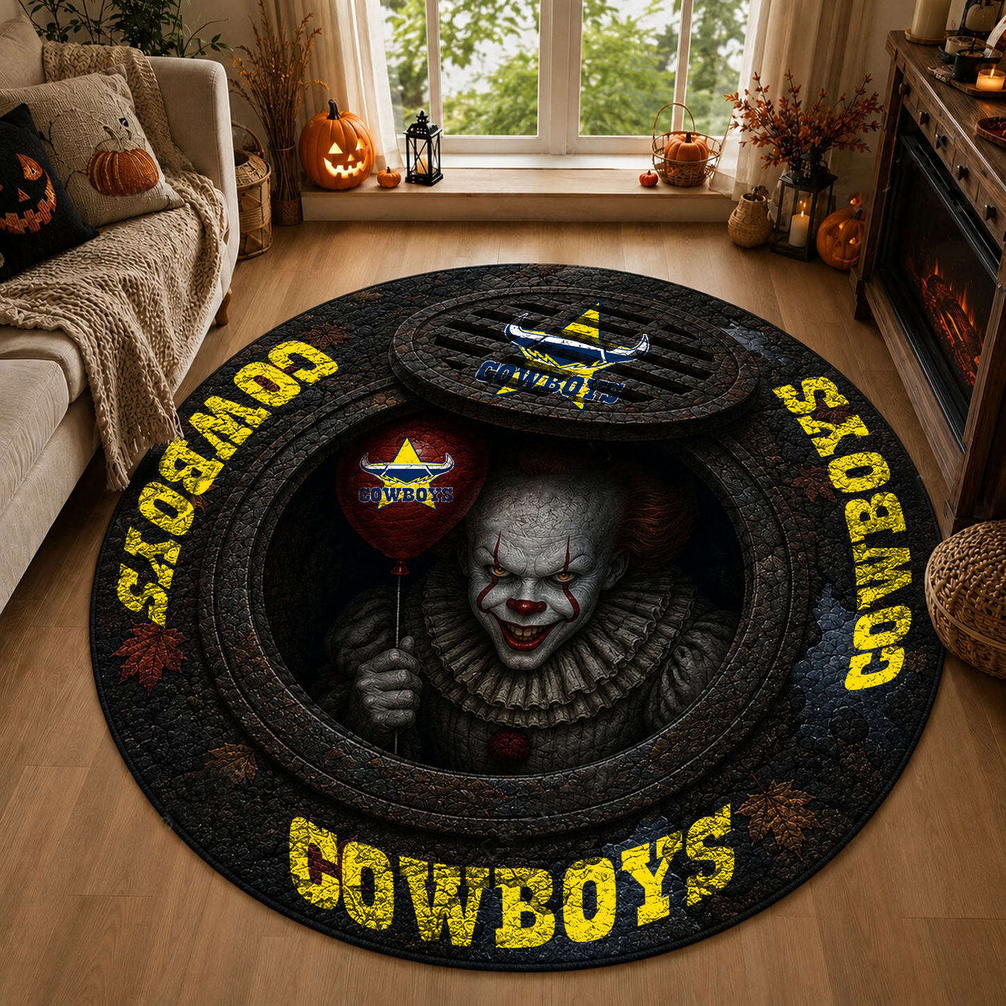 NQL x NRL Halloween IT Rug