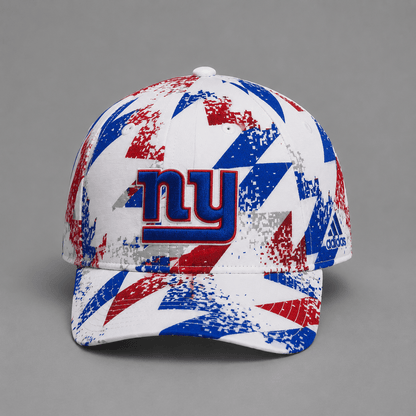 NYG Premium NFL Sports Fan Geometric Pattern Baseball Cap