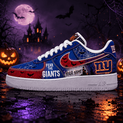 NYG x Premium NFL Fear The Team Halloween AF1 Sneakers