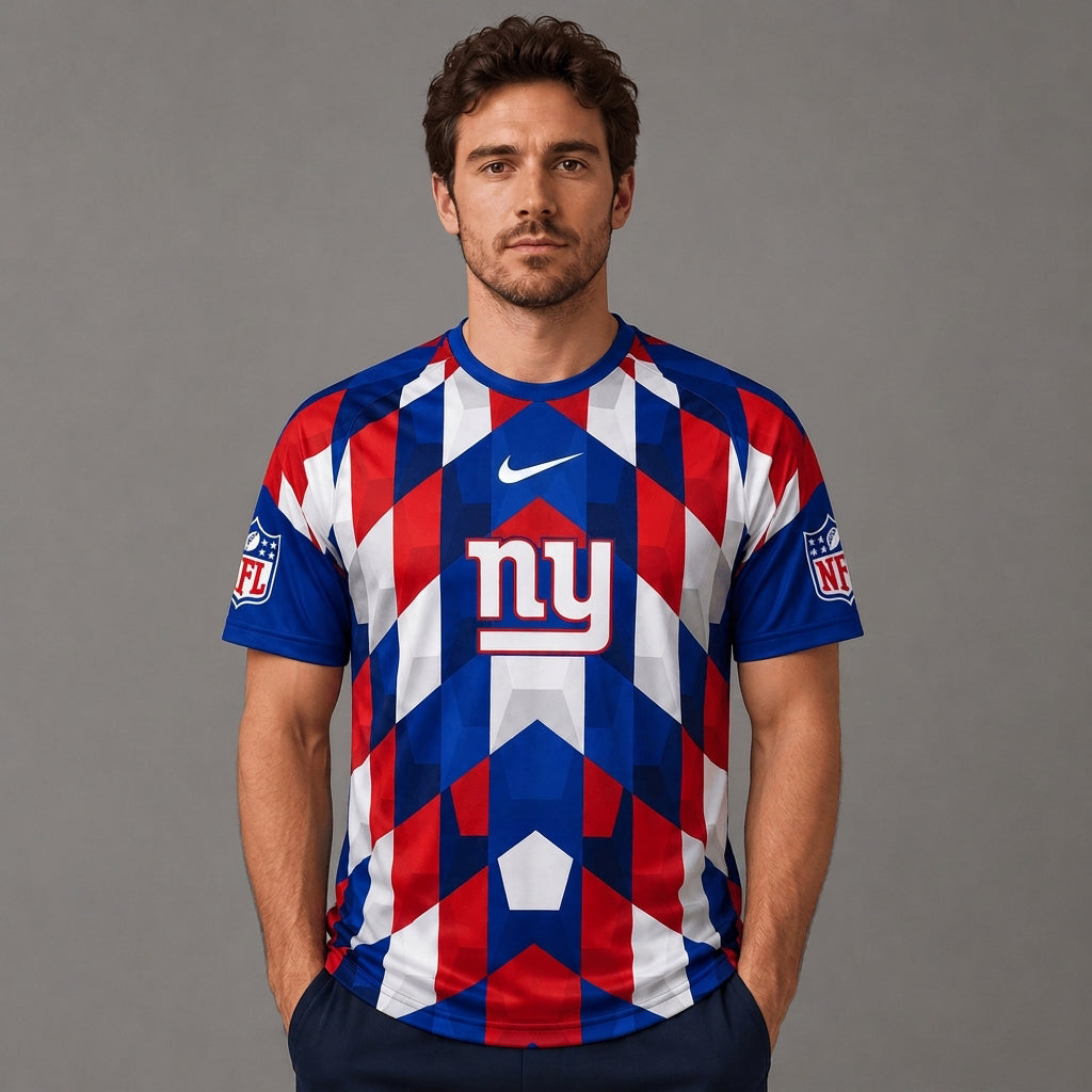 NYG x Premium NFL Geometric Fan Performance T-Shirt