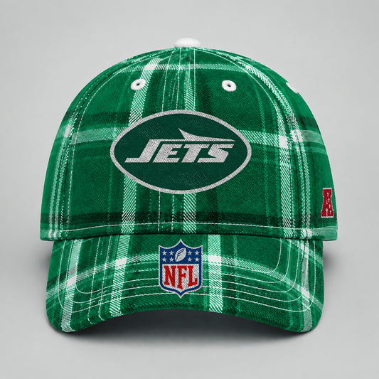 NYJ x NFL Premium Varsity Plaid Cap