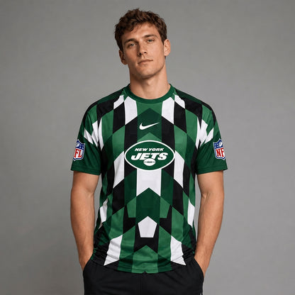 NYJ x Premium NFL Geometric Fan Performance T-Shirt