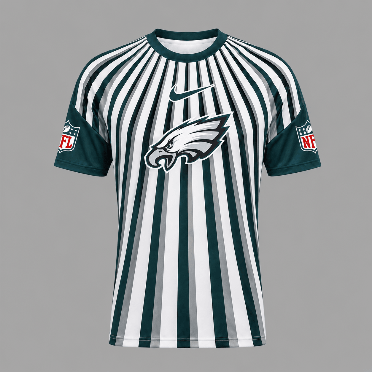PE Premium NFL Men’s Athletic Vertical Stripe T-Shirt