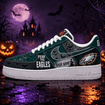 PE x Premium NFL Fear The Team Halloween AF1 Sneakers