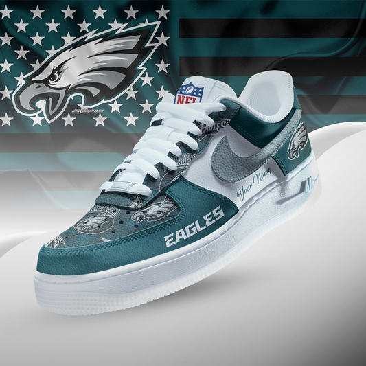 PHI x NFL Personalized Team Icon AF1 Shoes