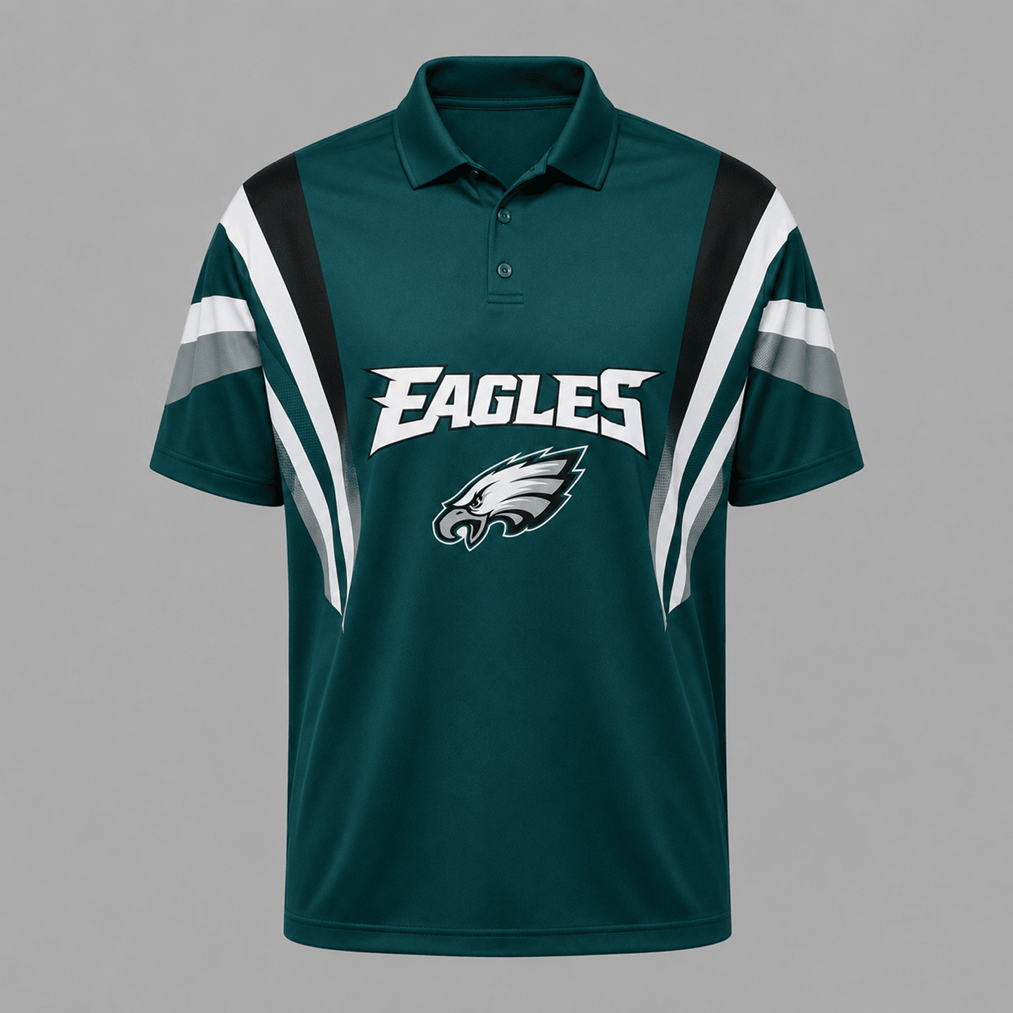 PHI x NFL Sleeve Collared Sports Polo Shirt