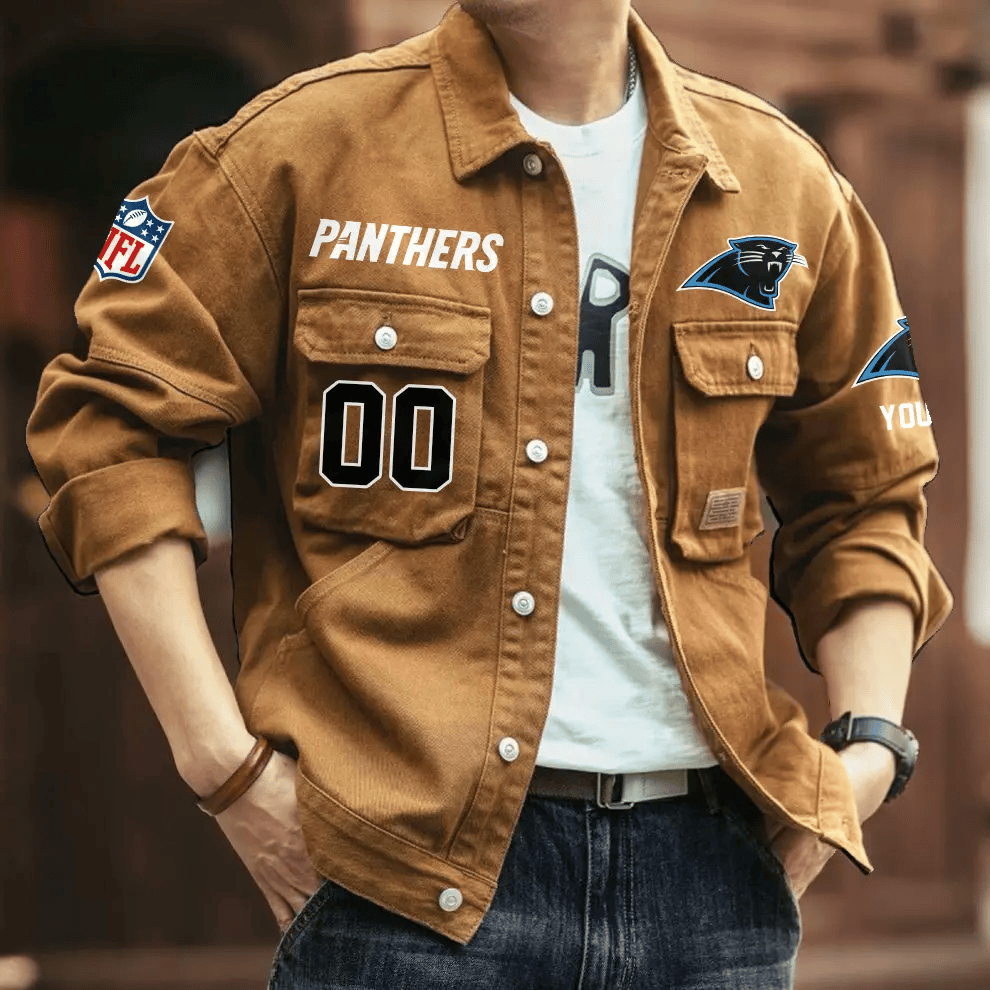 PREMIUM NFL X CP Men's Denim Autumn Jackets NDT VHM 090626