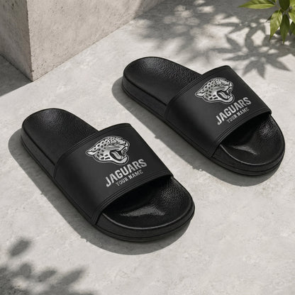 PREMIUM NFL X JJ New Black Slippers All Size Custom Name FOR SUMMER HOLIDAY NDT VHM 160626