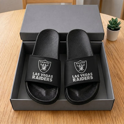 PREMIUM NFL X LVR New Black Slippers All Size Custom Name FOR SUMMER HOLIDAY NDT VHM 160626