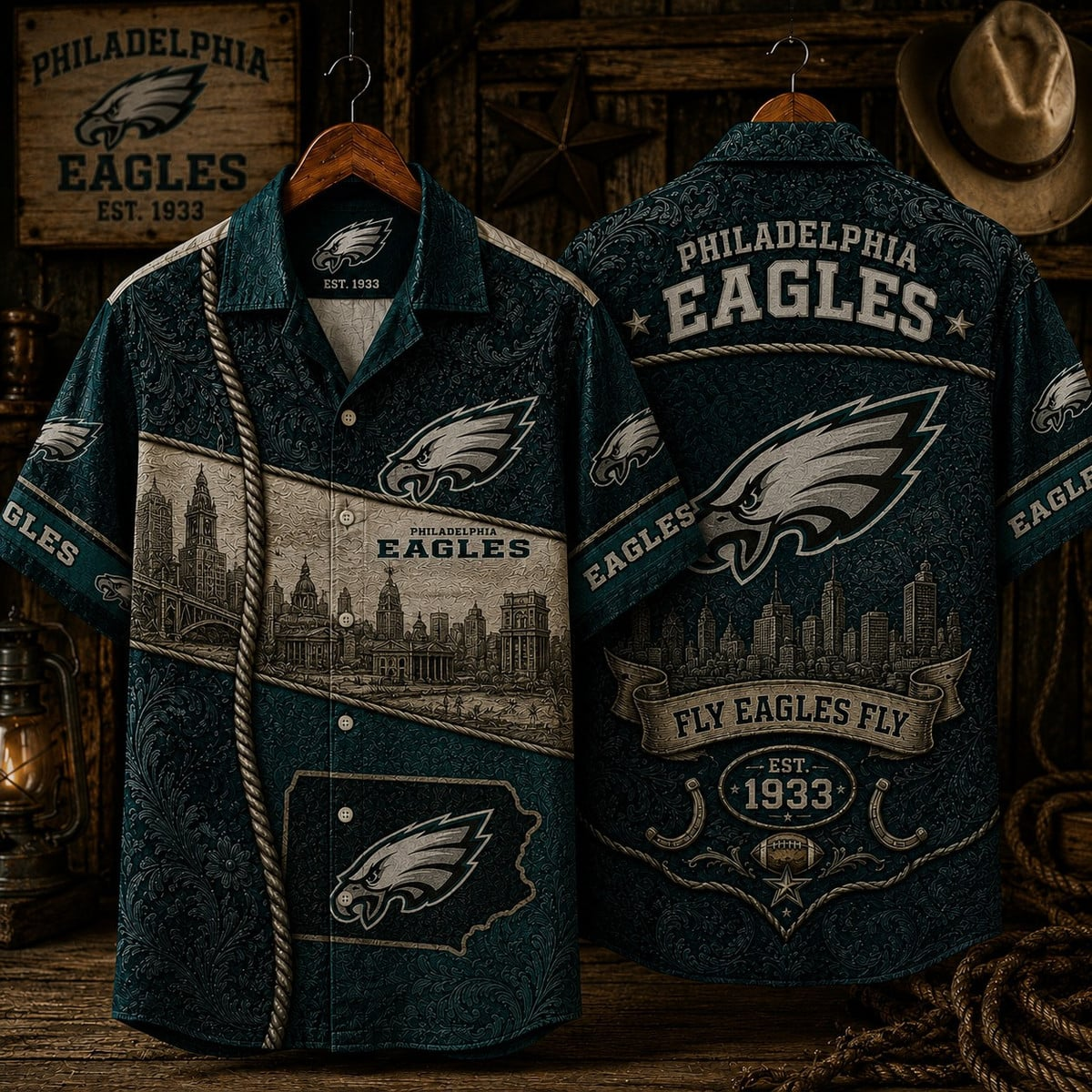 PREMIUM NFL X PE CLASSIC VINTAGE SILK SHIRT NDT VHM 220626
