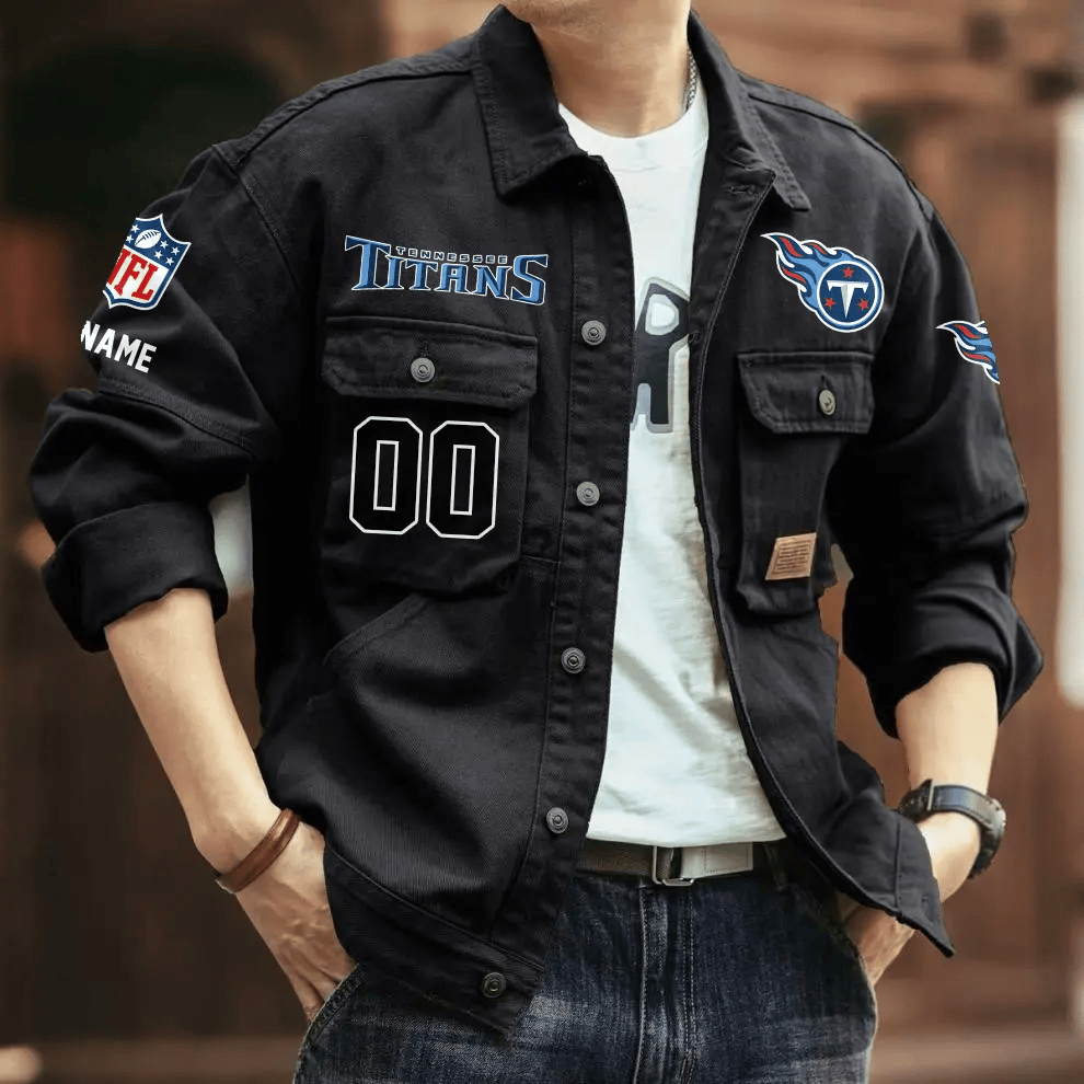 PREMIUM NFL X TT Men's Denim Autumn Jackets NDT VHM 090626