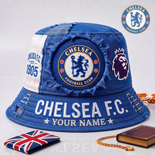 PREMIUM EPL X CHE EXCLUSIVE Torn Fabric Legacy Bucket Hat For New Season NDT NHM 010726