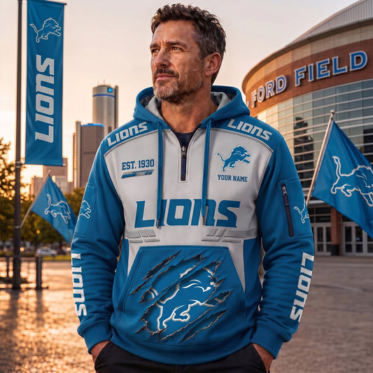 PREMIUM NFL X DET EXCLUSIVE GAMEDAY ZIP HOODIE NDT NHM 090726