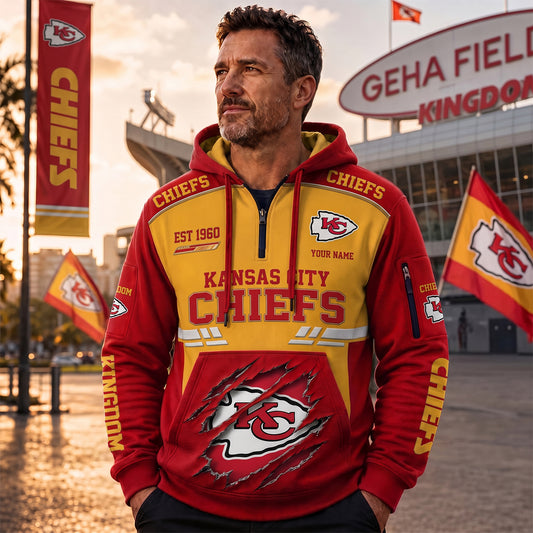 PREMIUM NFL X KCC EXCLUSIVE GAMEDAY ZIP HOODIE NDT NHM 090726