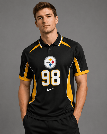 PS Premium NFL Custom Number Sports Style Polo Shirt