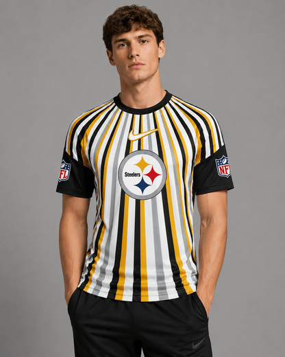 PS Premium NFL Men’s Athletic Vertical Stripe T-Shirt