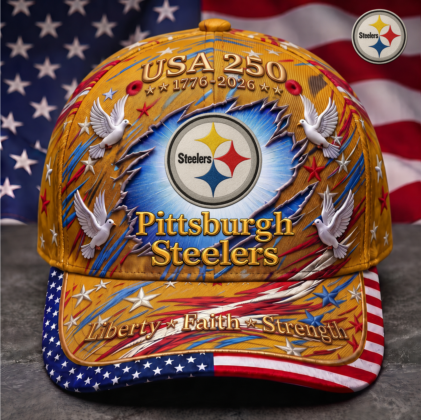 Premium NFL x PS 250 Years Anniversary Of Freedom Cap V4  260626