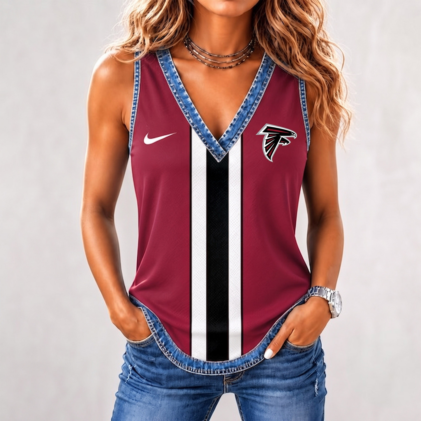 Premium NFL x ATL Game Day Sleeveless Top Shirt