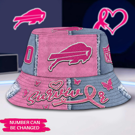 Premium NFL x BUF Cancer Survivor Bucket Hat