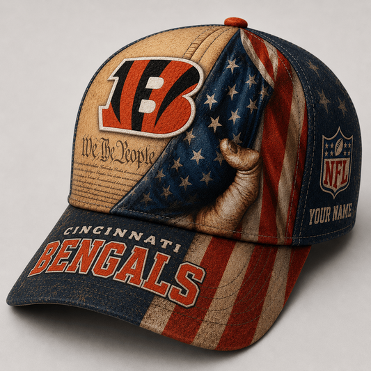 Premium NFL x CIN We The People Patriotic Flag Classic Cap
