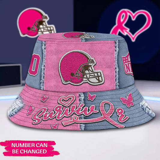 Premium NFL x CLE Cancer Survivor Bucket Hat