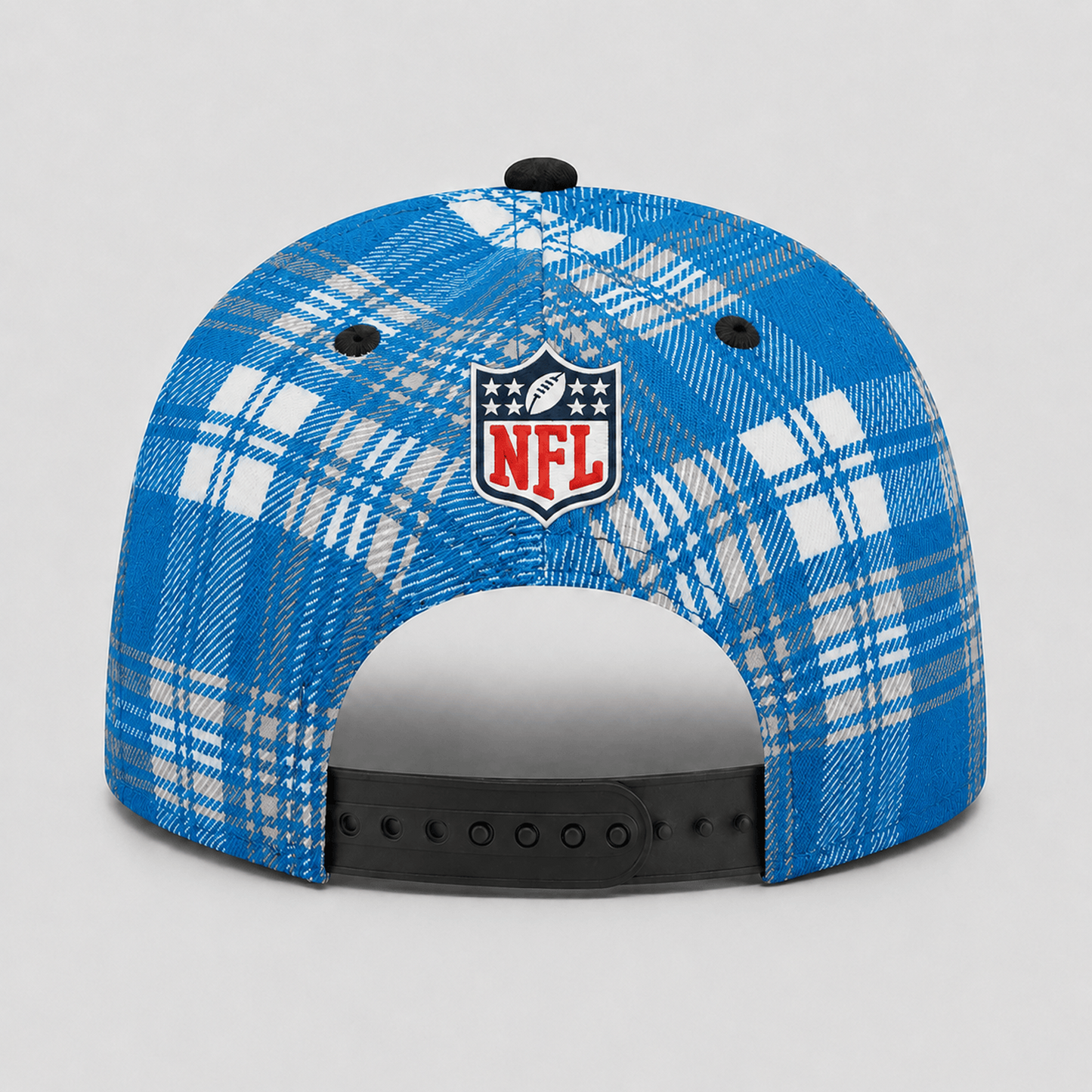 Premium NFL x DET Plaid Game Day Style cap