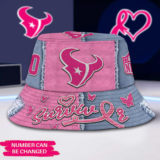 Premium NFL x HOU Cancer Survivor Bucket Hat