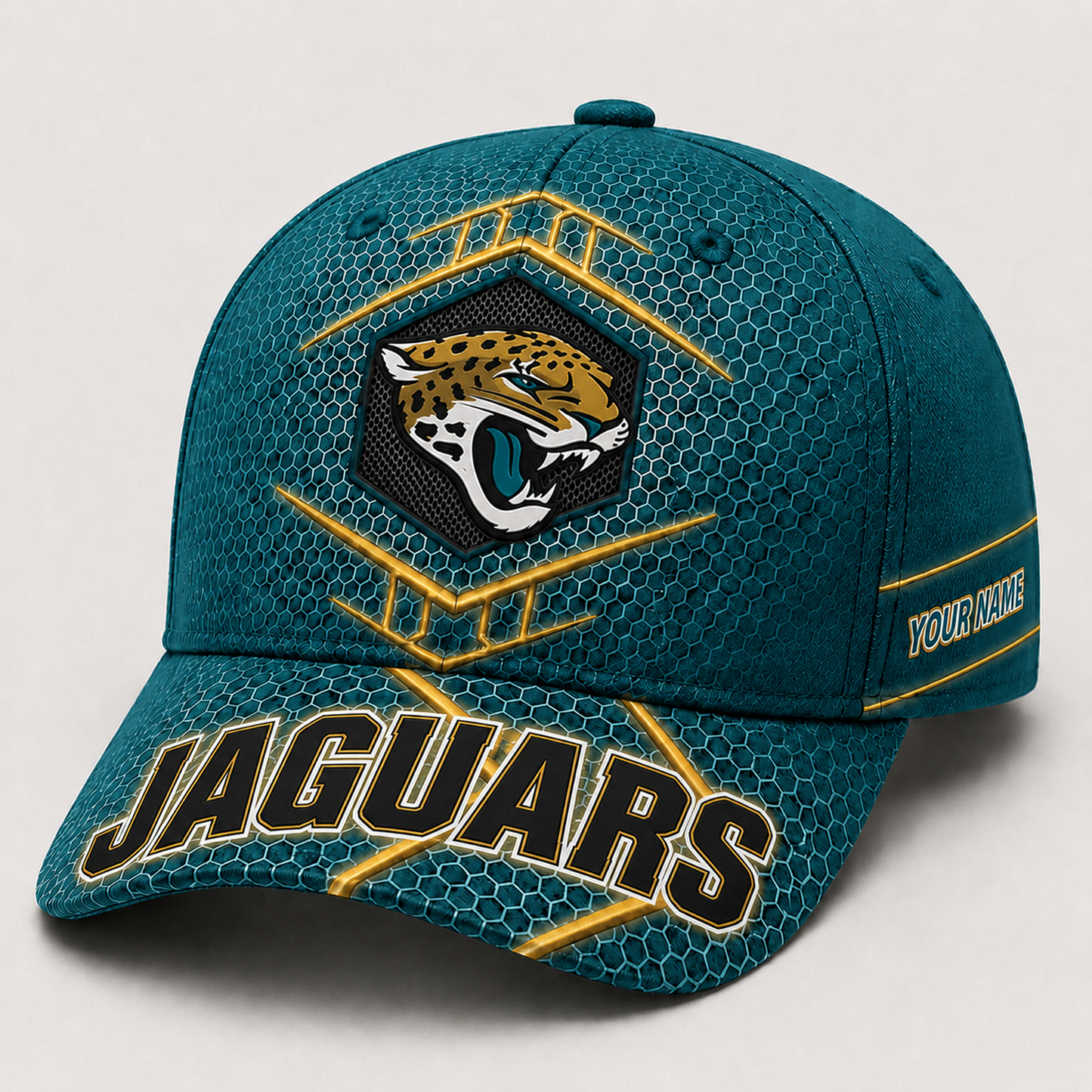 Premium NFL x JAX Honeycomb Custom Name Cap for Loyal Fans