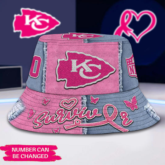 Premium NFL x KCC Cancer Survivor Bucket Hat