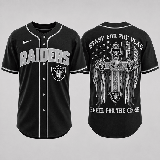 Premium NFL x LVR Stand For The Flag Kneel For The Cross Jersey Shirt