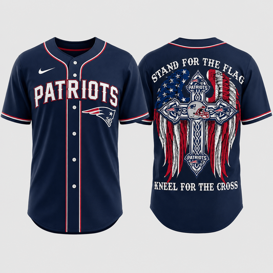 Premium NFL x NEP Stand For The Flag Kneel For The Cross Jersey Shirt
